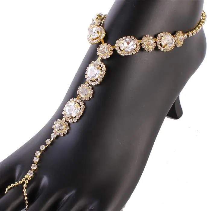 Rhinestones Oval With Ring