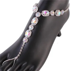 Rhinestones Oval With Ring