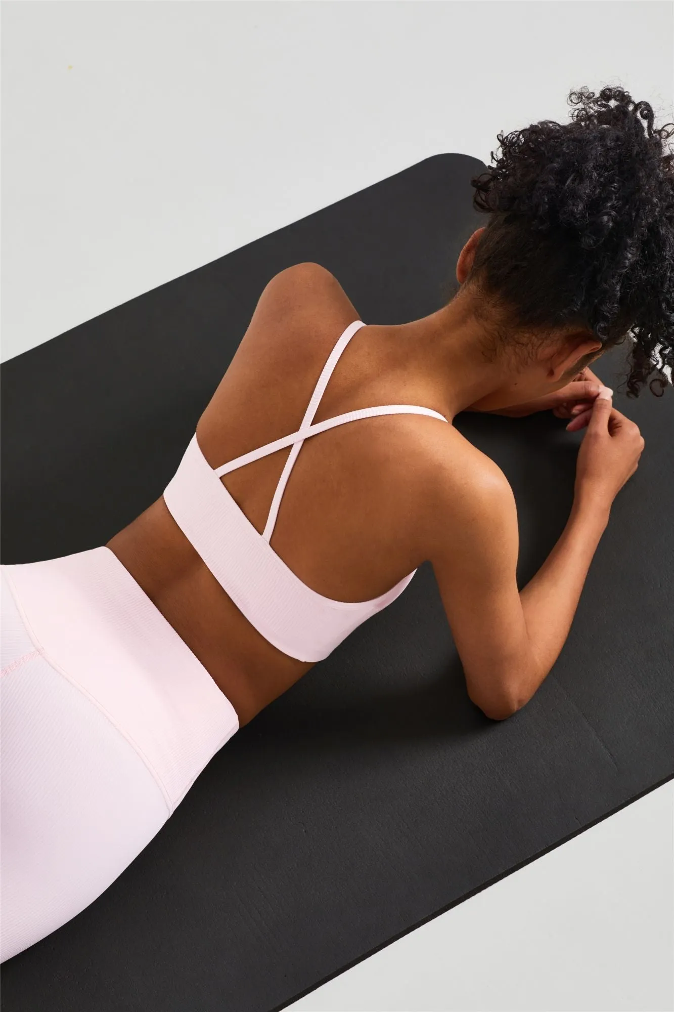 Ribbed Sports Bra & Shorts Activewear Set
