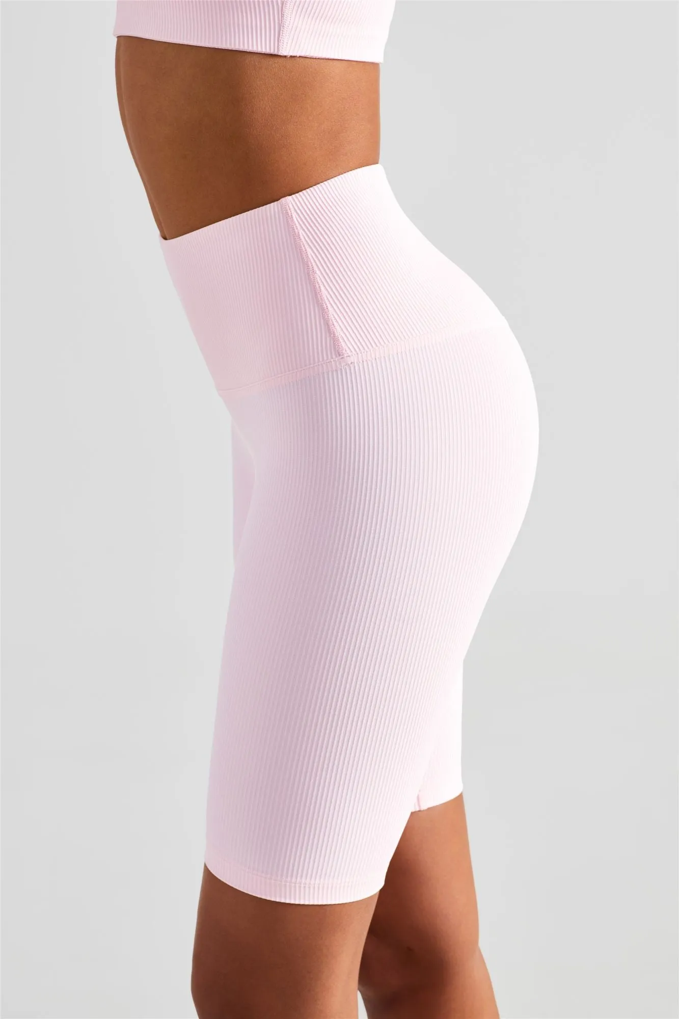 Ribbed Sports Bra & Shorts Activewear Set