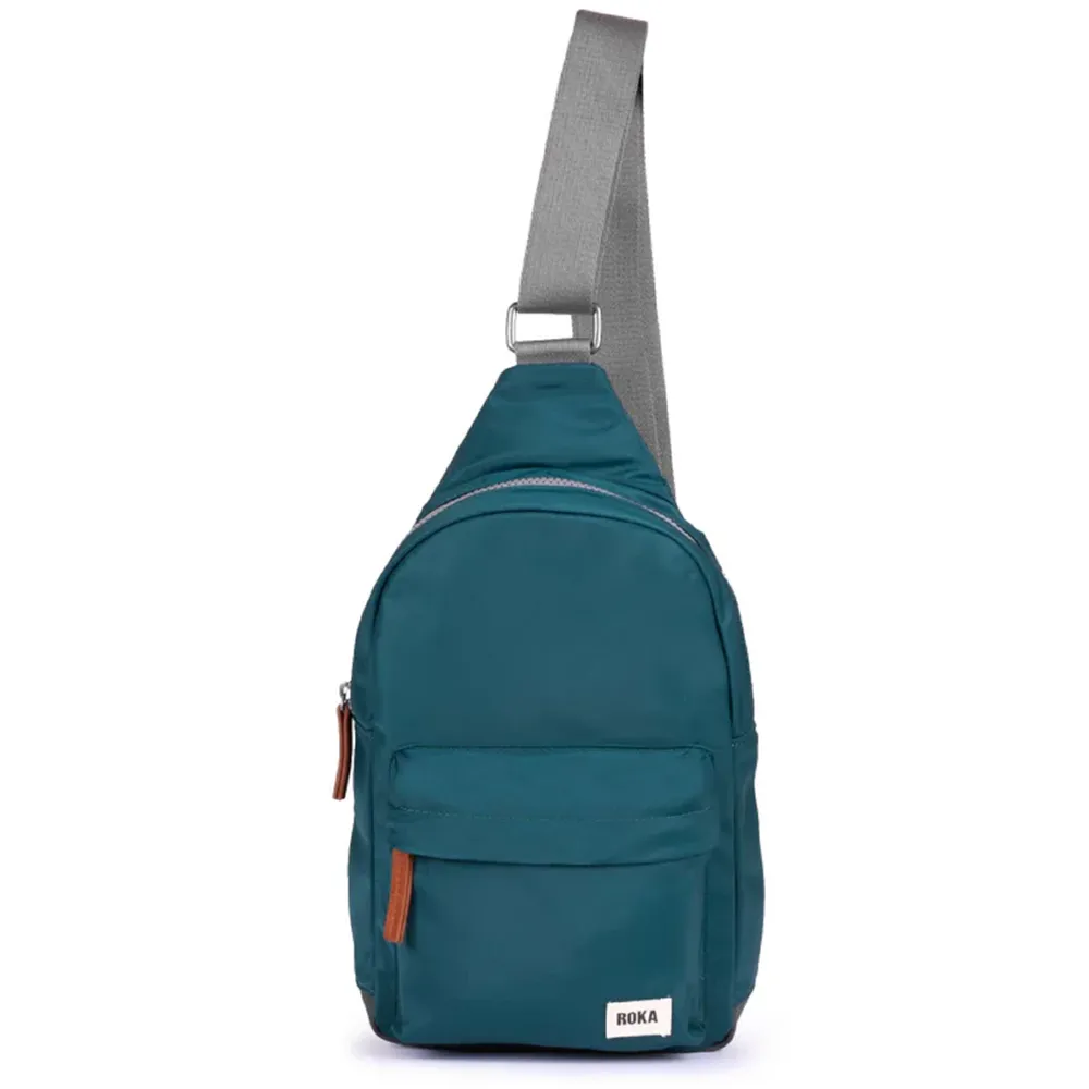 Roka Willesden B Recycled Nylon Teal Bag