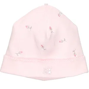 Romy Pink Rosebud Baby Pull - On Hat