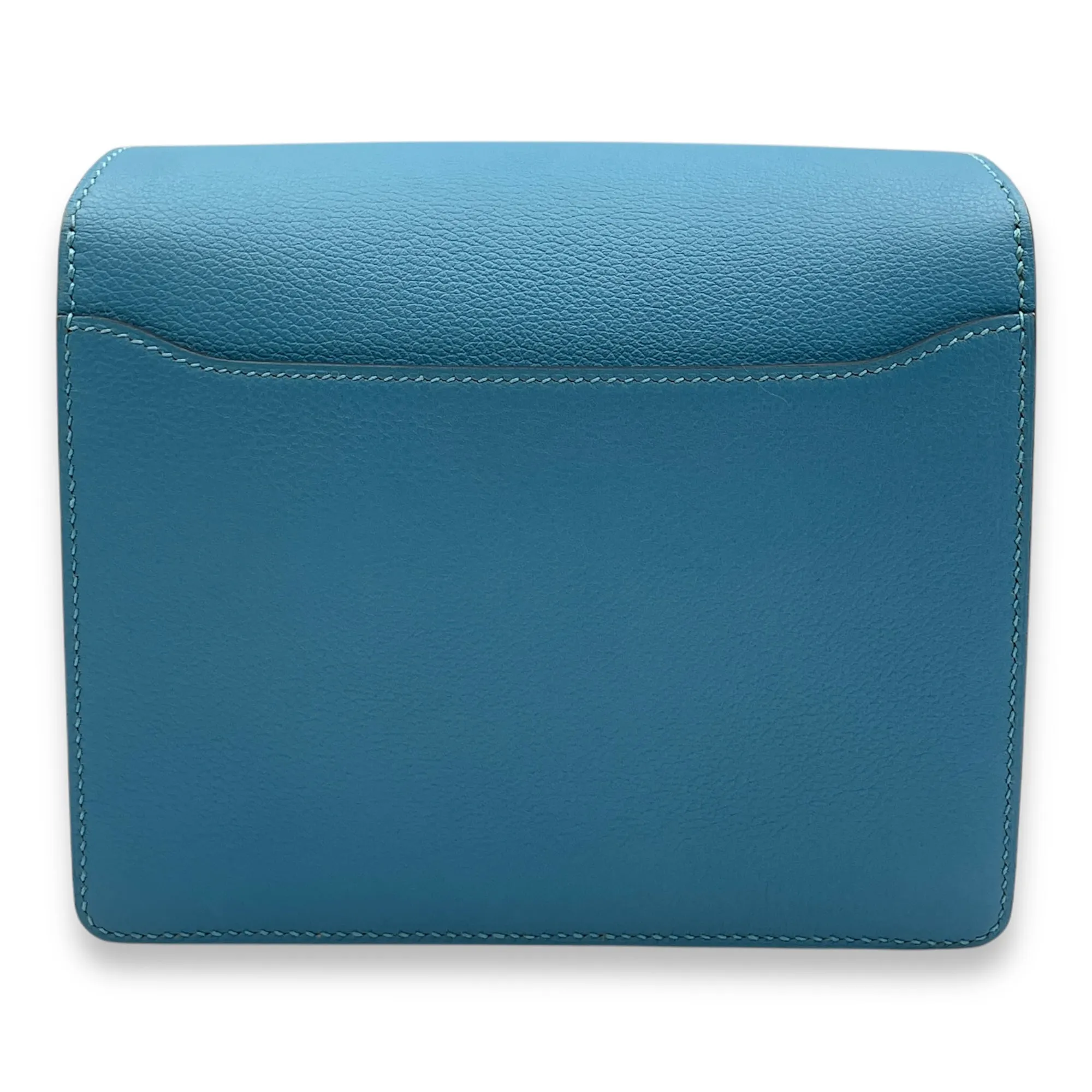 Roulis Mini Blue De Nord in Evercolor, Permabrass hardware