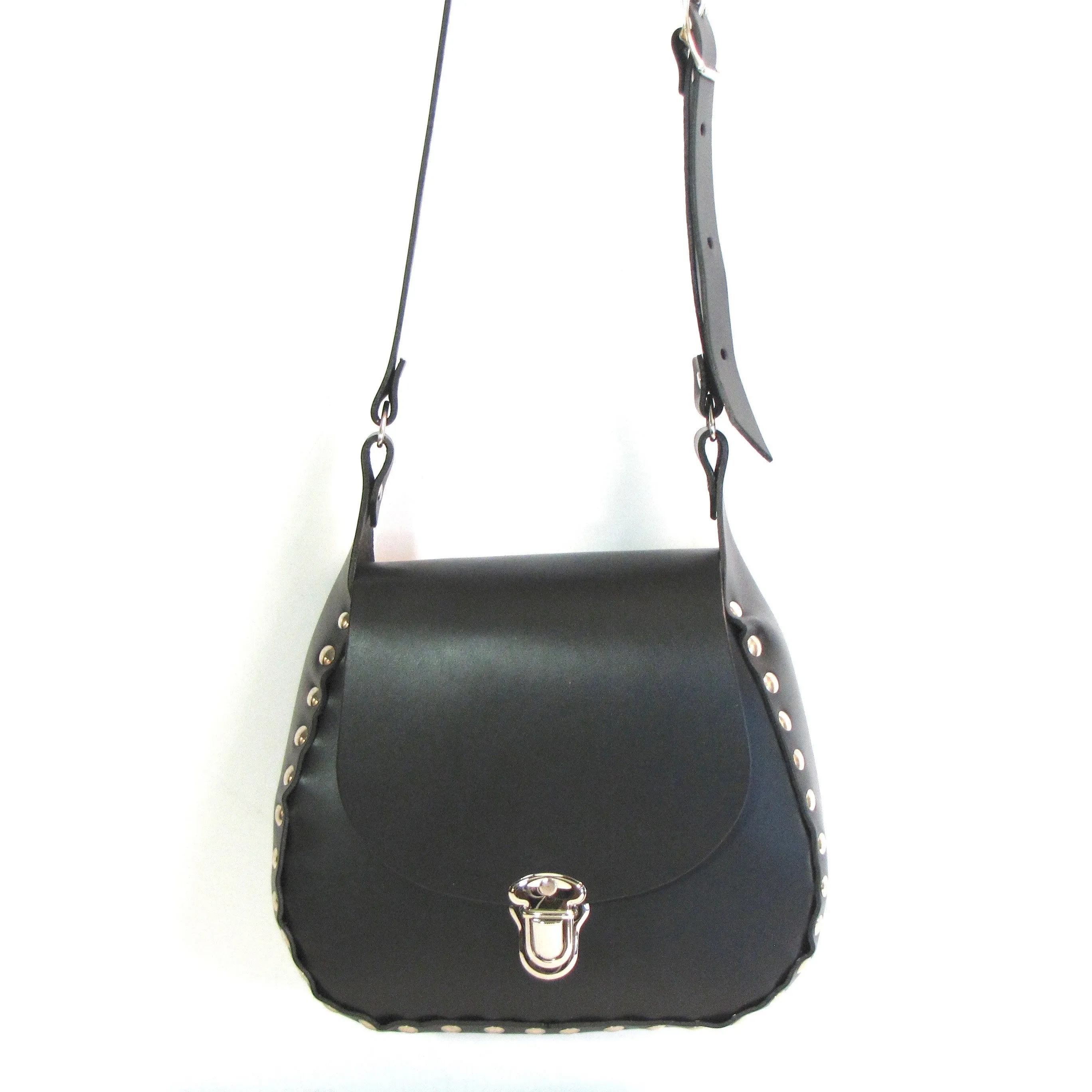 RP84  Large Studded Crossbody Shoulder Bag