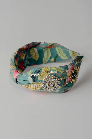 RV Orchid Hairband - Aqua