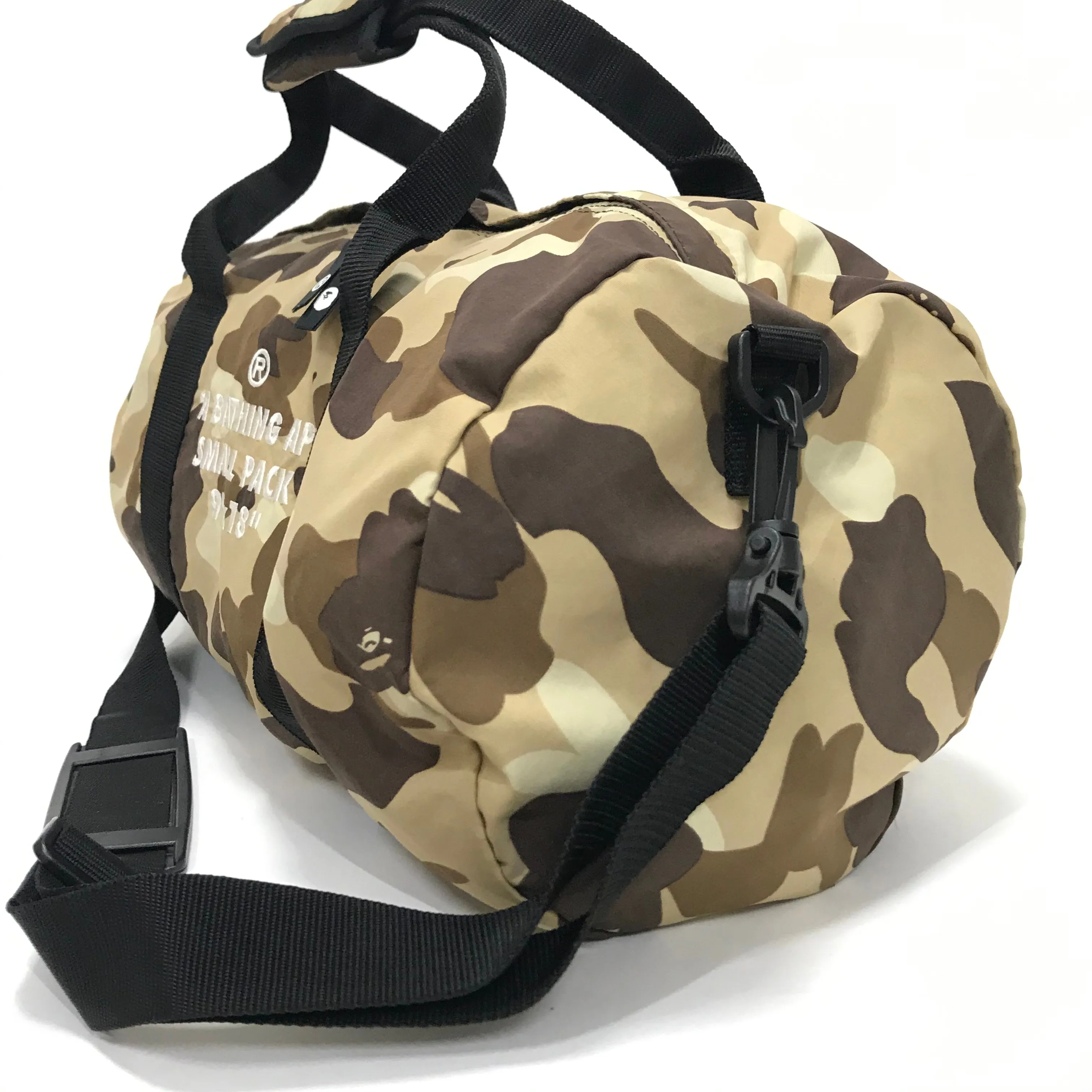 [S] A Bathing Ape Bape Camo Camo Mini Duffle Bag Brown