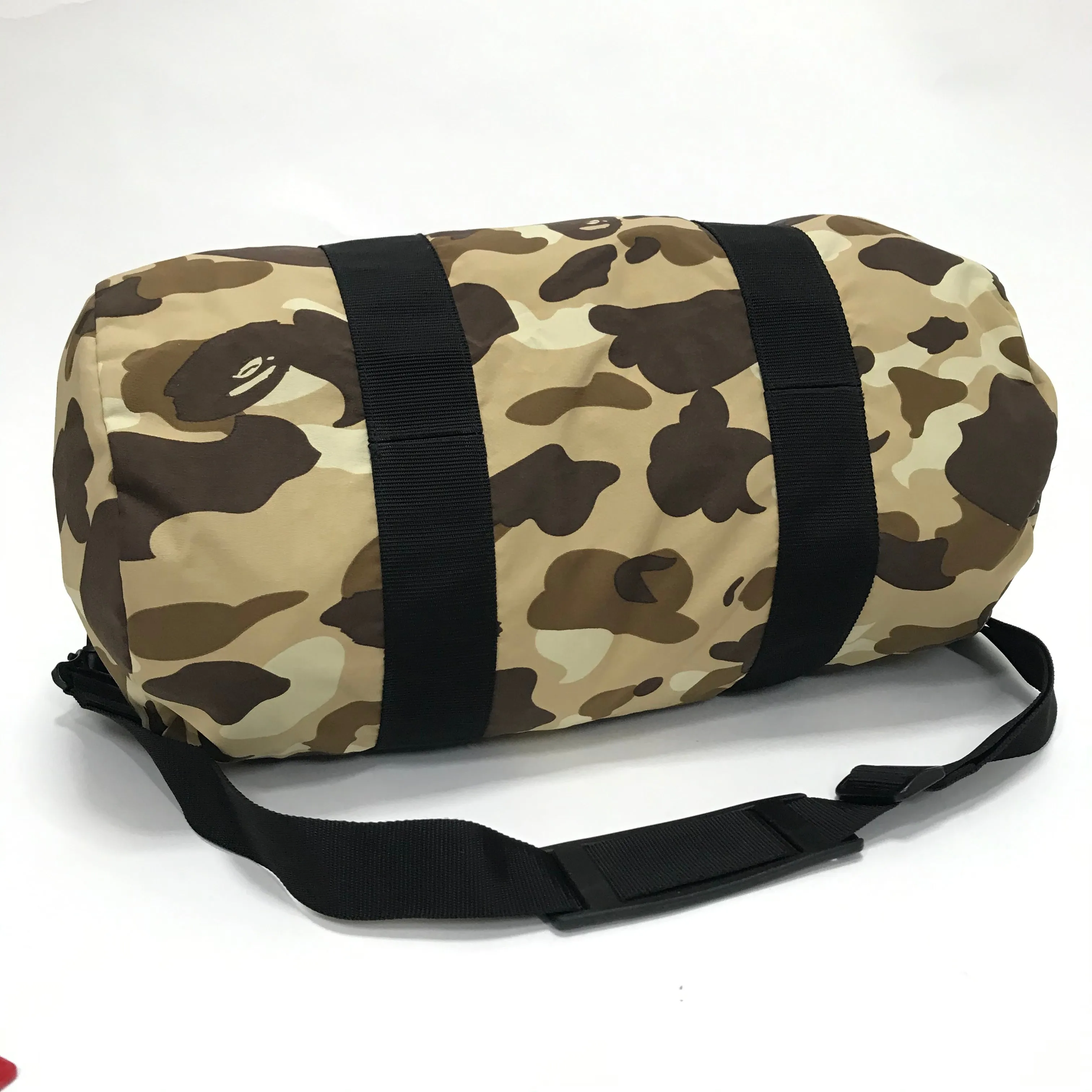 [S] A Bathing Ape Bape Camo Camo Mini Duffle Bag Brown