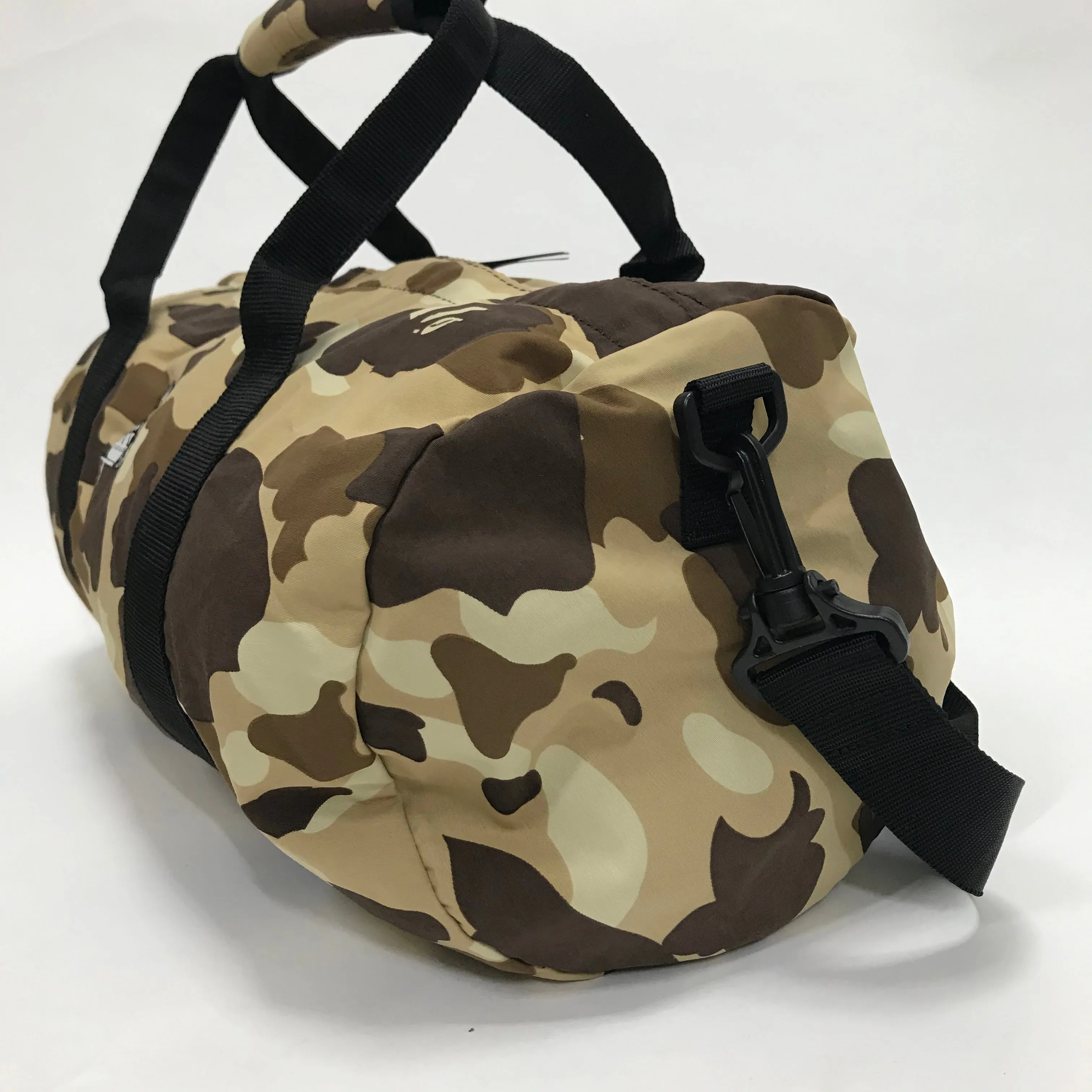 [S] A Bathing Ape Bape Camo Camo Mini Duffle Bag Brown