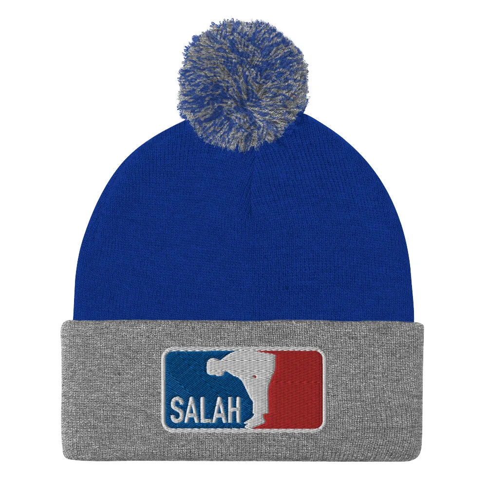 Salah Embroidered Pom-Pom Beanie (Multiple Colors)