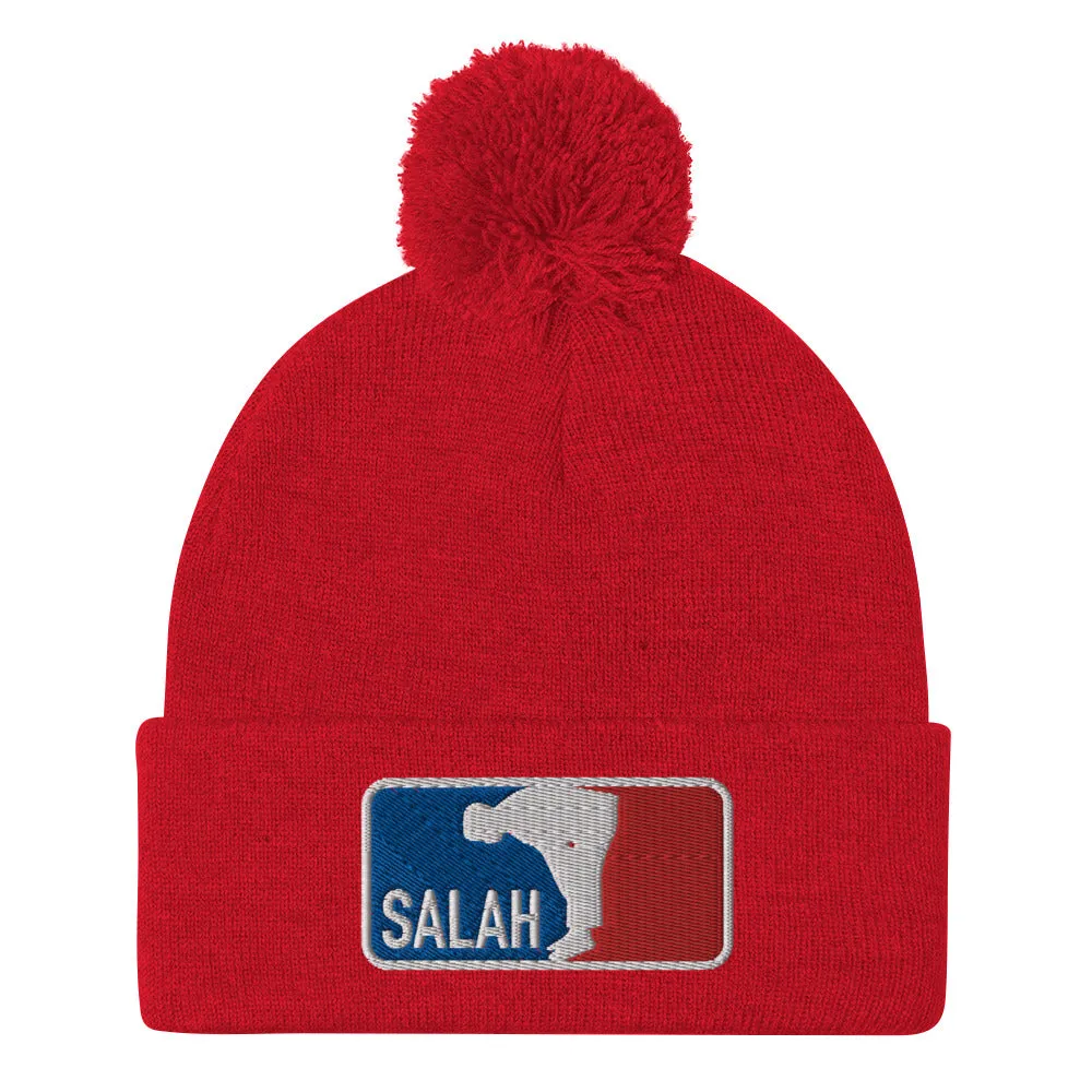 Salah Embroidered Pom-Pom Beanie (Multiple Colors)
