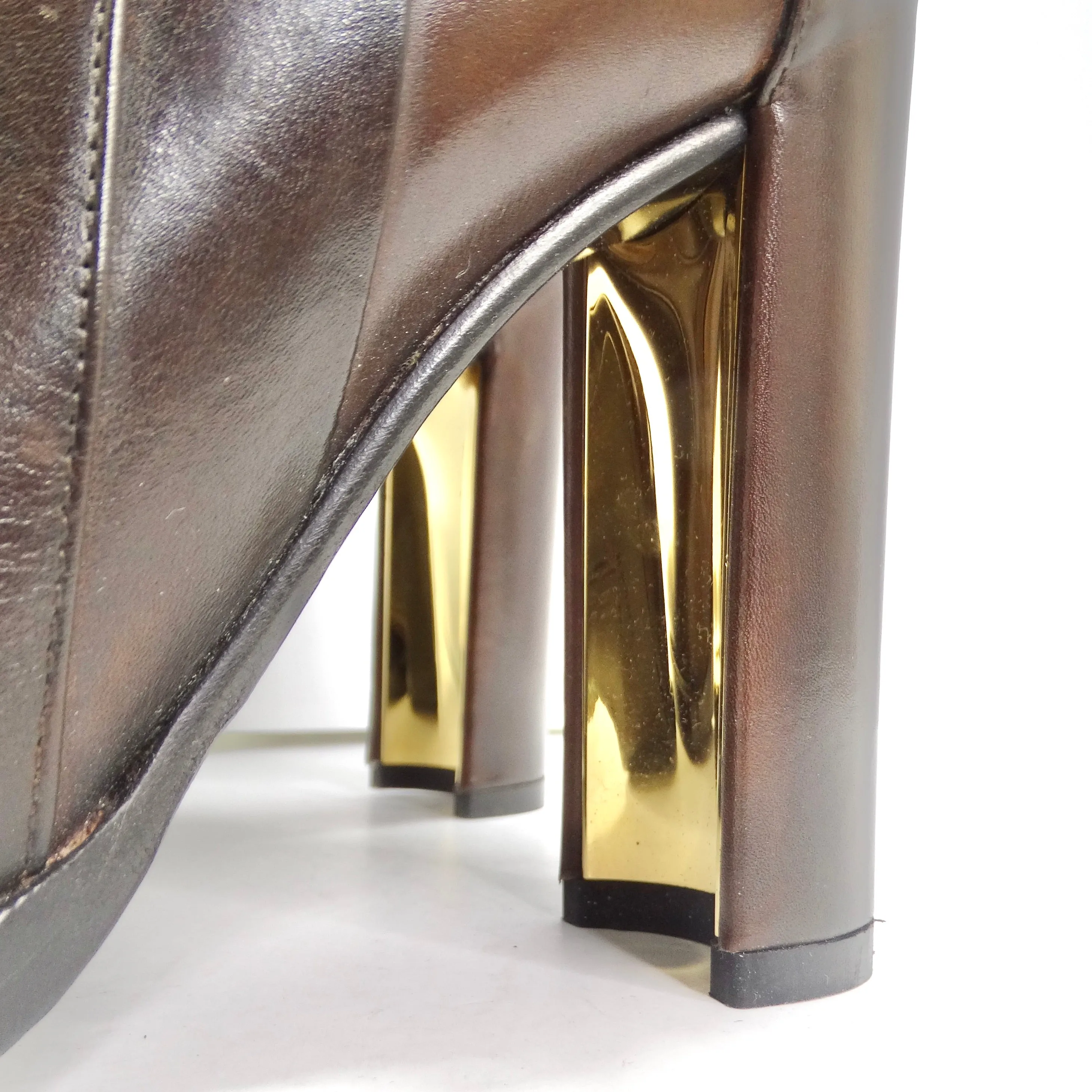 Salvatore Ferragamo Nadix Leather Knee-High Boot