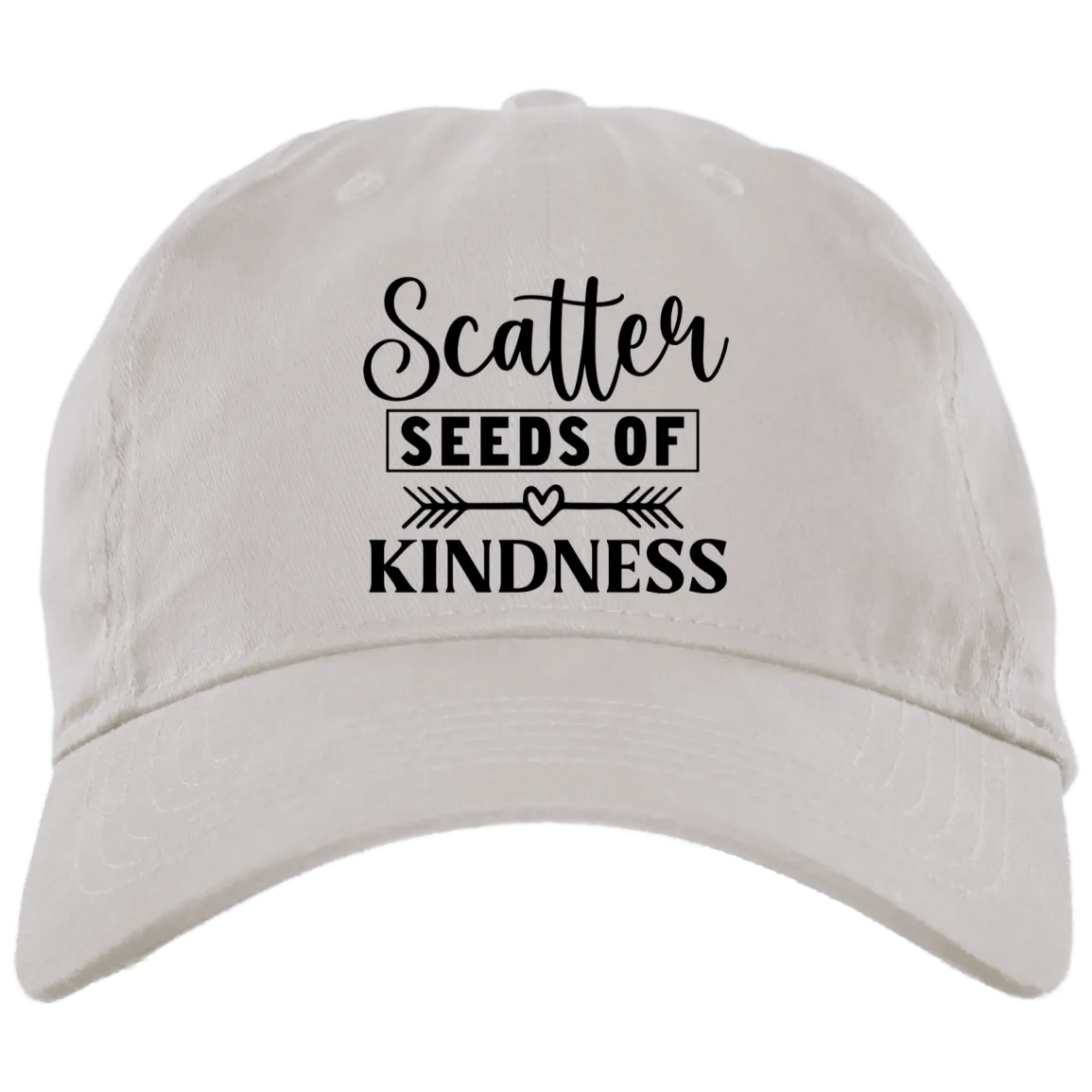 Scatter Seeds of Kindness Embroidered Brushed Twill Unstructured Dad Cap