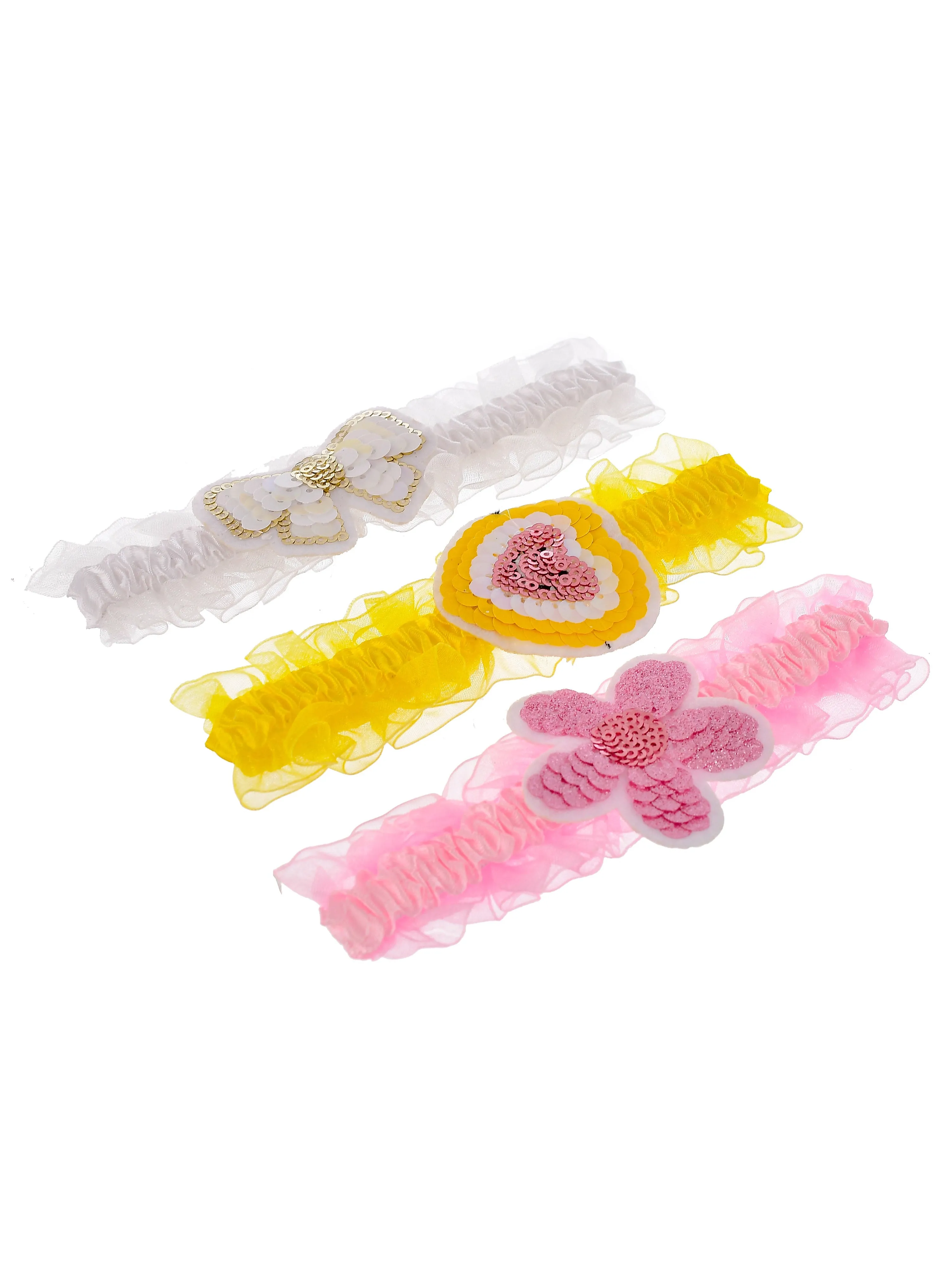 set of 3 multi-color hairband