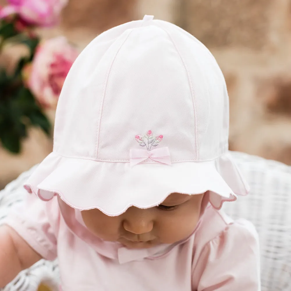 Shayla Pink Baby Girls Sunhat