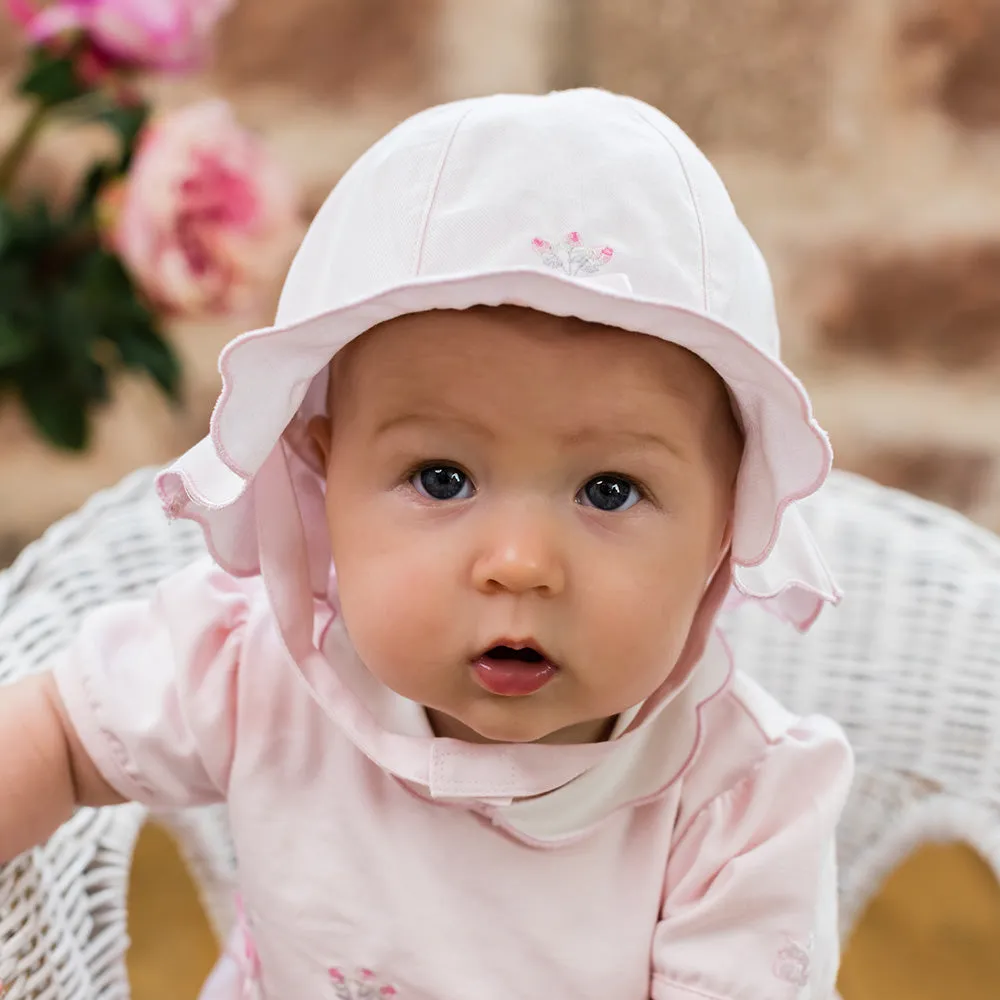 Shayla Pink Baby Girls Sunhat