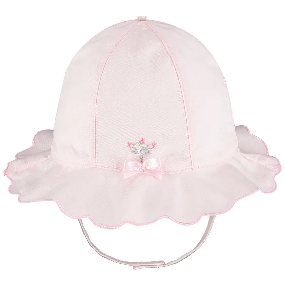 Shayla Pink Baby Girls Sunhat