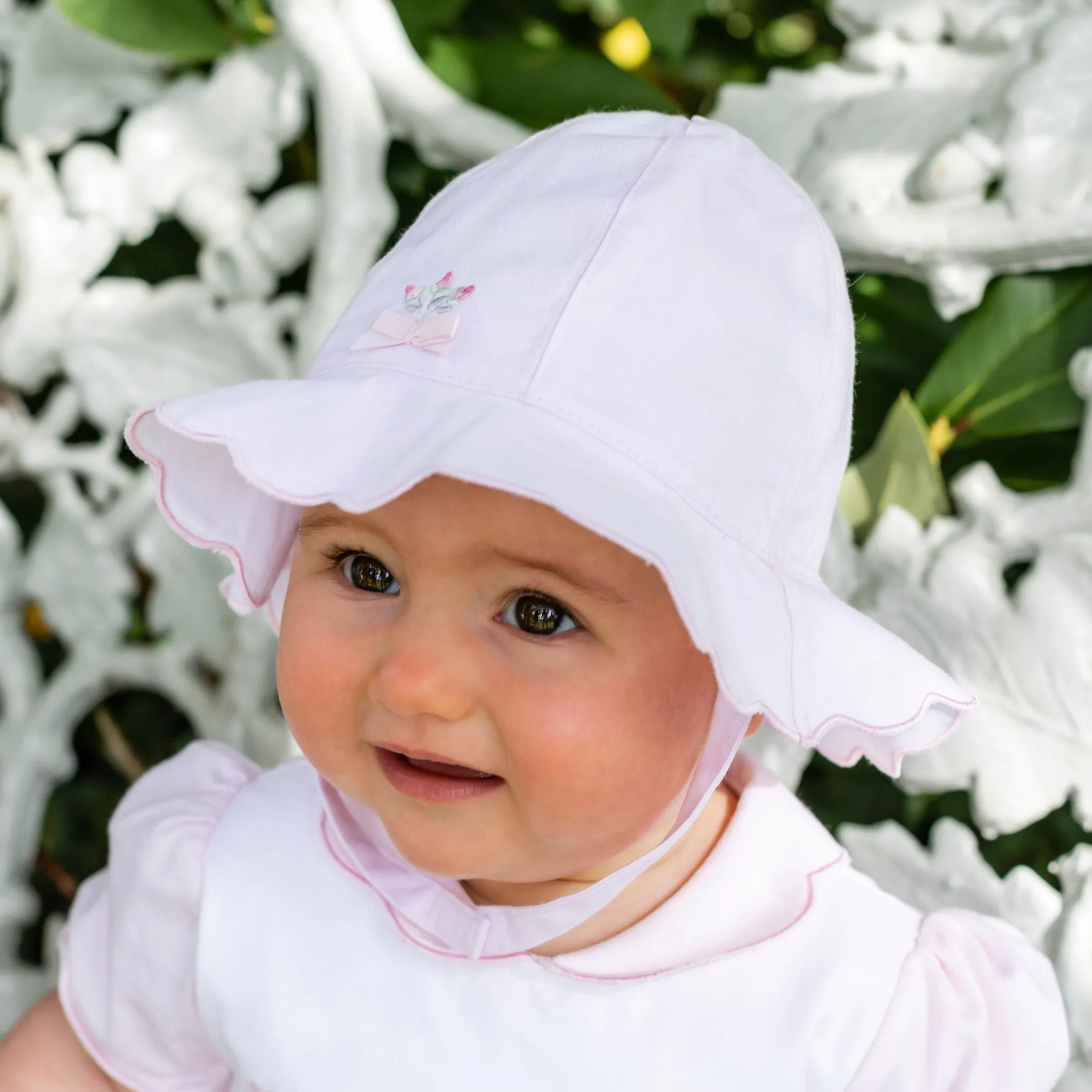 Shayla Pink Baby Girls Sunhat