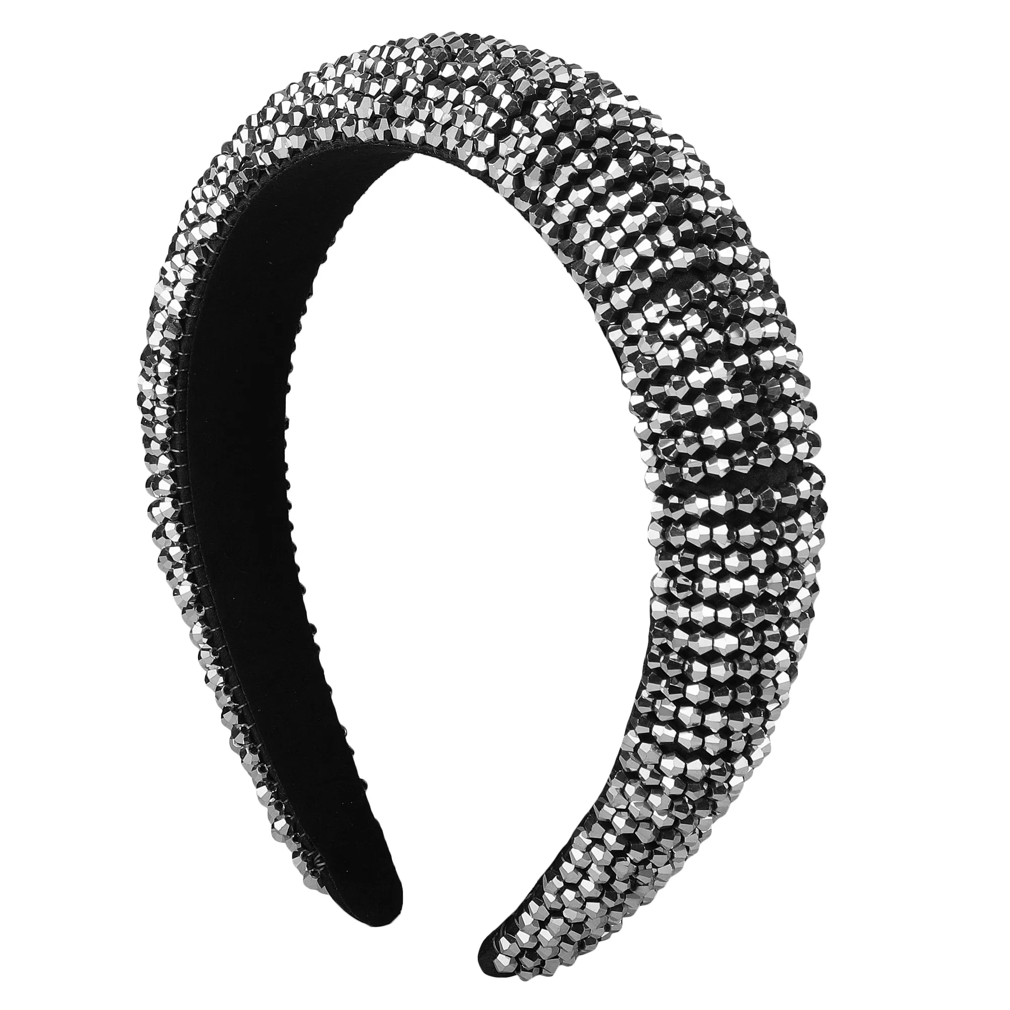 Silver Plastic Crystal Hairband