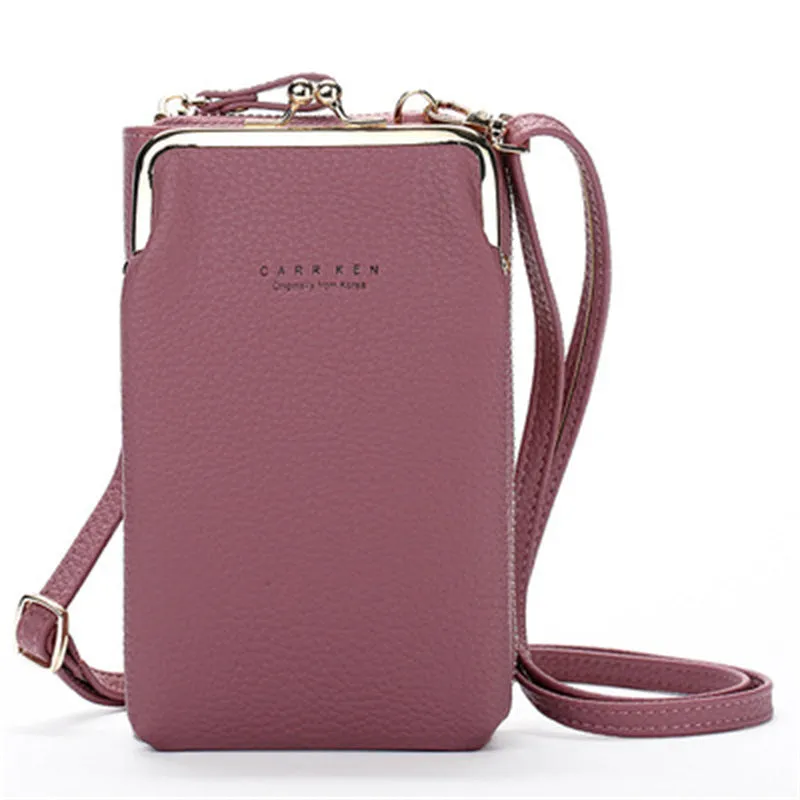 Simple Fashion Style Large-Capacity Solid Color Crossbody Bag