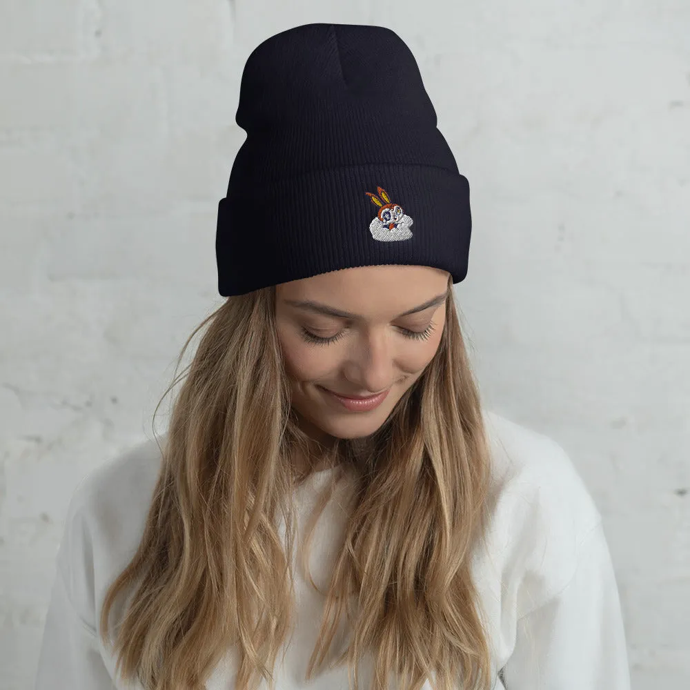 SnoBunny peekaboo snowboard beanie