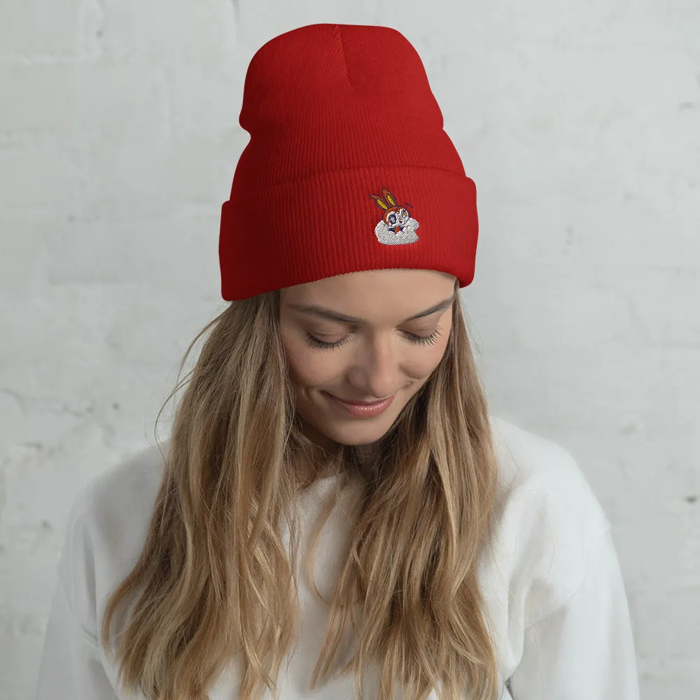 SnoBunny peekaboo snowboard beanie