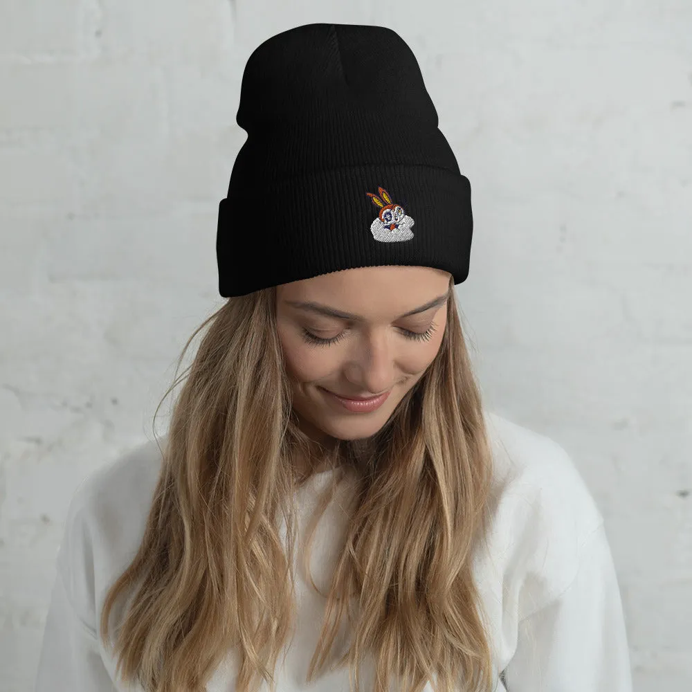 SnoBunny peekaboo snowboard beanie