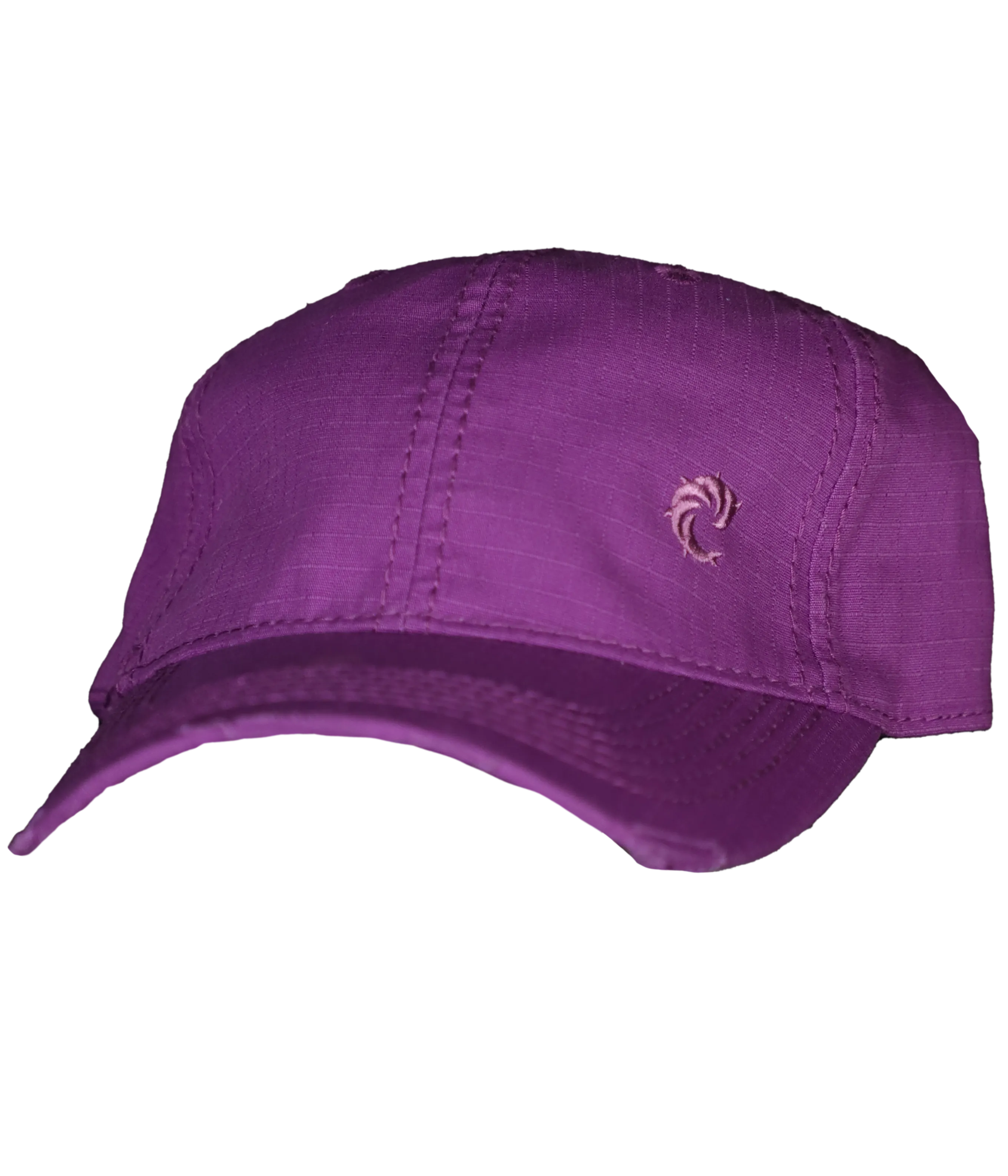 Solid Distressed Strapback Hat