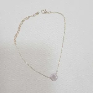 Square Bead Gold Chain Anklet