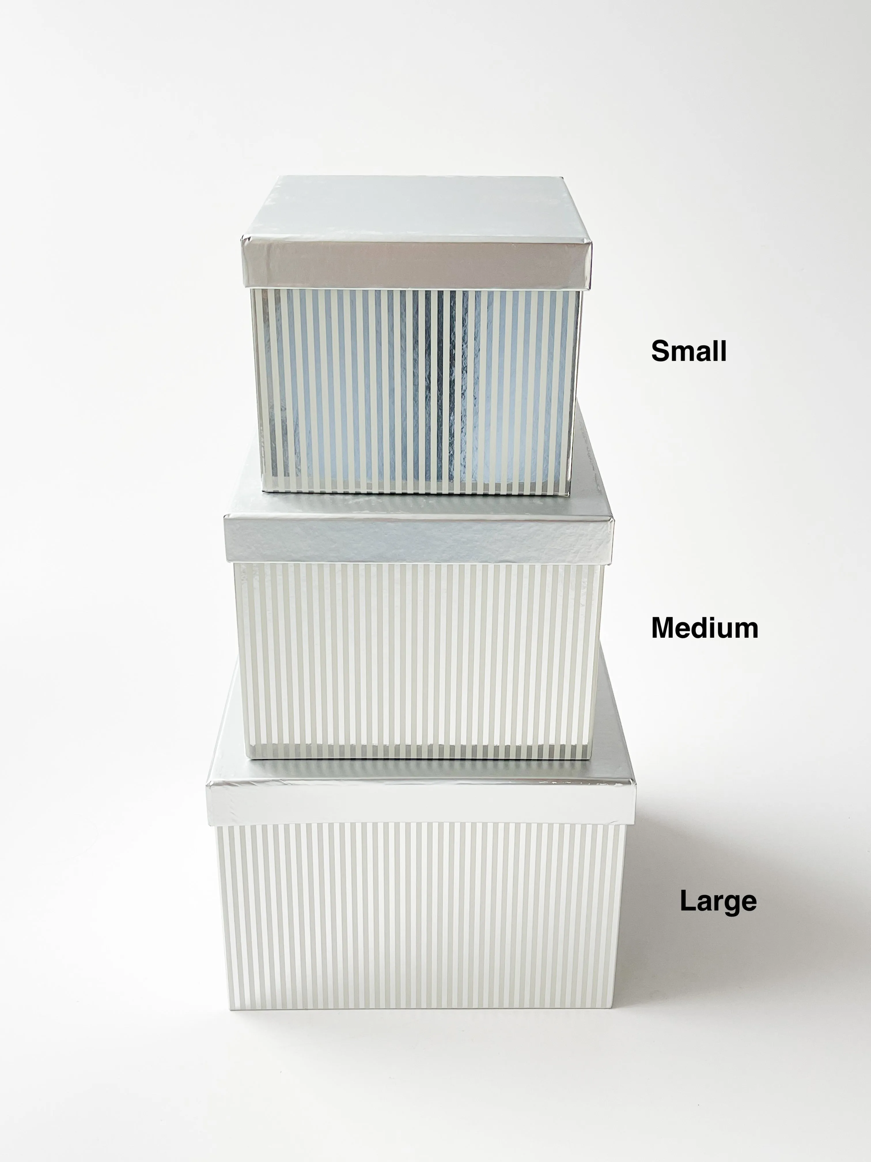 Square Flower Box With Vertical Lines