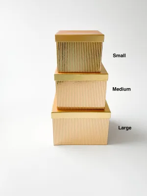 Square Flower Box With Vertical Lines