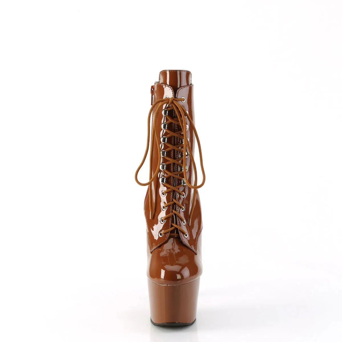 SS-ADORE-1020 Brown Patent Ankle Boot