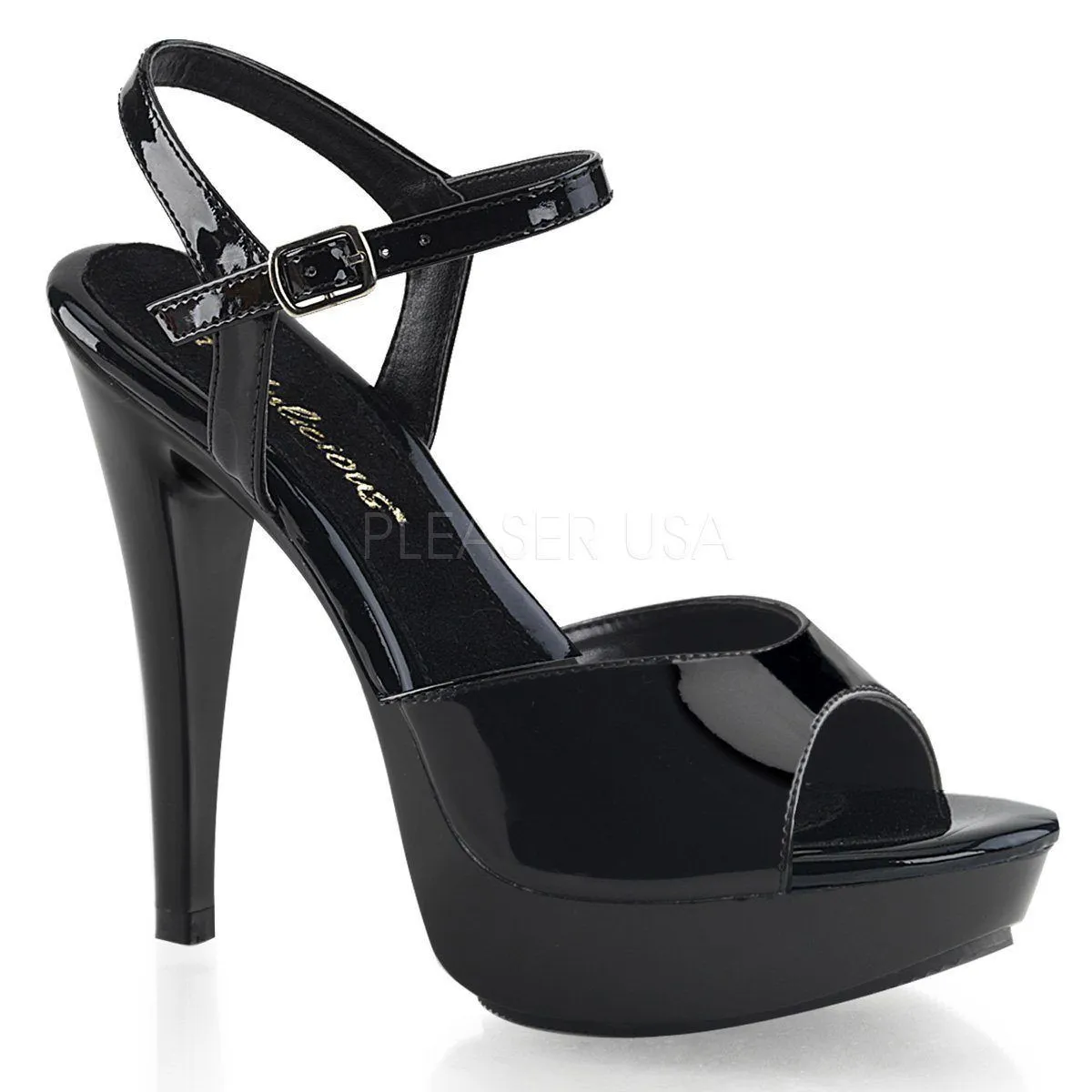 SS-COCKTAIL-509 Platform Sandal | Black Patent