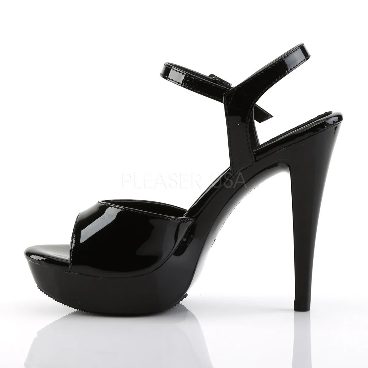 SS-COCKTAIL-509 Platform Sandal | Black Patent