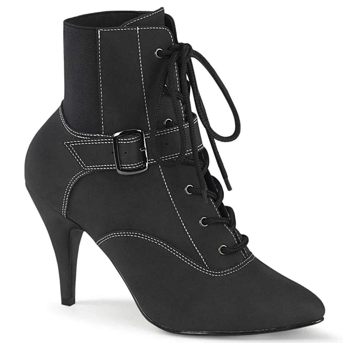SS-DREAM-1022 Ankle Boot | Black Faux Leather