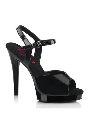 SS-GLORY-509 Sandal | Black Vinyl