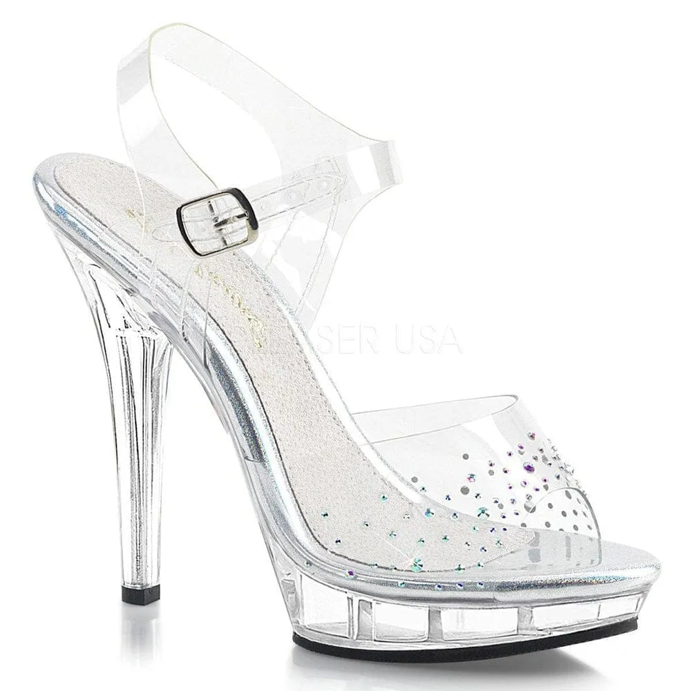 SS-Lip-108Sd Sandal | Clear Vinyl