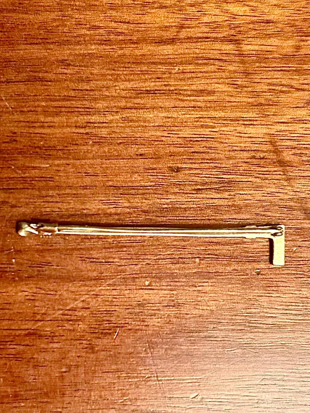 Stock Pin 14kt Yellow Gold in Hunt Whip Form