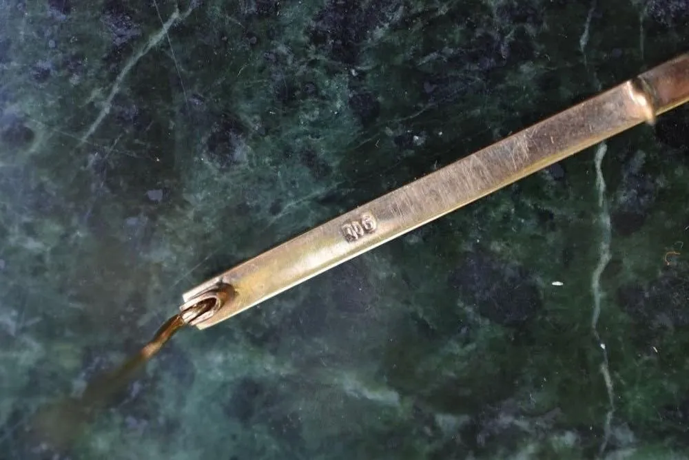 Stock Pin  or Bar Pin Vintage 14 kt Yellow Gold