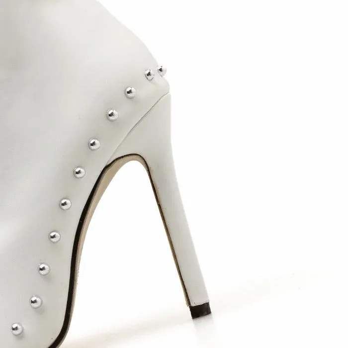 Studded Zipper Bootie