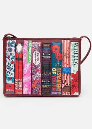 Succubus Bags Books Women Bookworm Crossbody Bag Winered