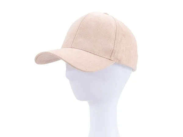 SUEDE BASEBALL HAT