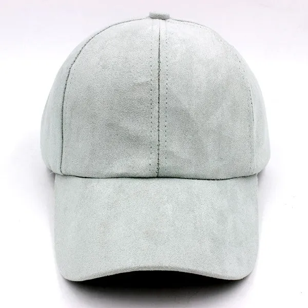 SUEDE BASEBALL HAT