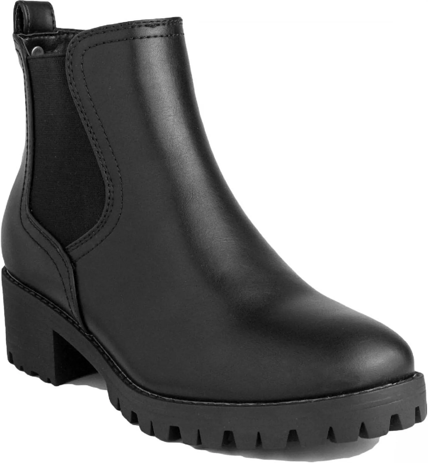 Sugar Women's Kelce Mid Calf Chunky Heel Boots SGR-KELCE Kelce Black / Gold 9M
