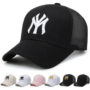 Summer Unisex Baseball Caps - Breathable Mesh Snapback Hats for Men and Women, Casual Sport Caps