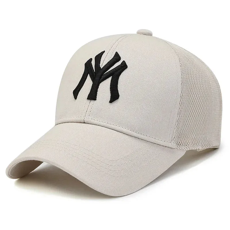 Summer Unisex Baseball Caps - Breathable Mesh Snapback Hats for Men and Women, Casual Sport Caps