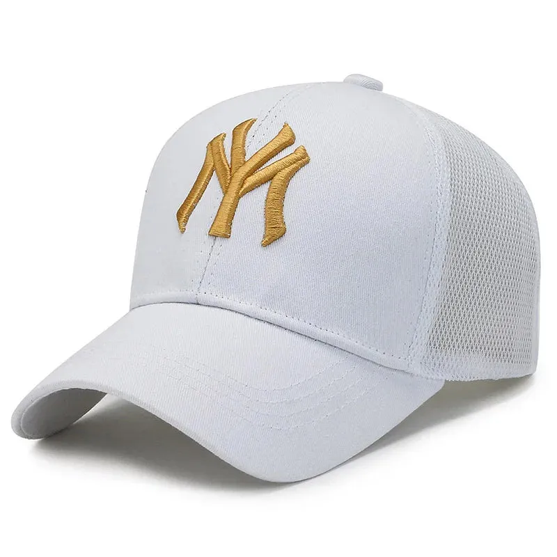 Summer Unisex Baseball Caps - Breathable Mesh Snapback Hats for Men and Women, Casual Sport Caps