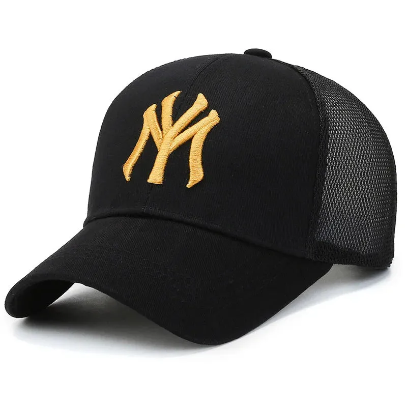 Summer Unisex Baseball Caps - Breathable Mesh Snapback Hats for Men and Women, Casual Sport Caps