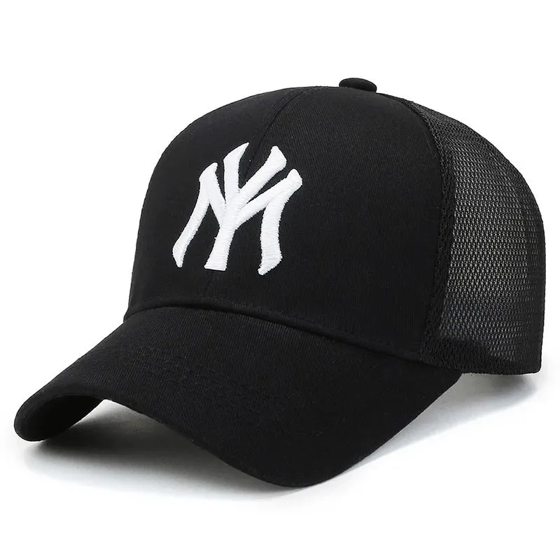 Summer Unisex Baseball Caps - Breathable Mesh Snapback Hats for Men and Women, Casual Sport Caps
