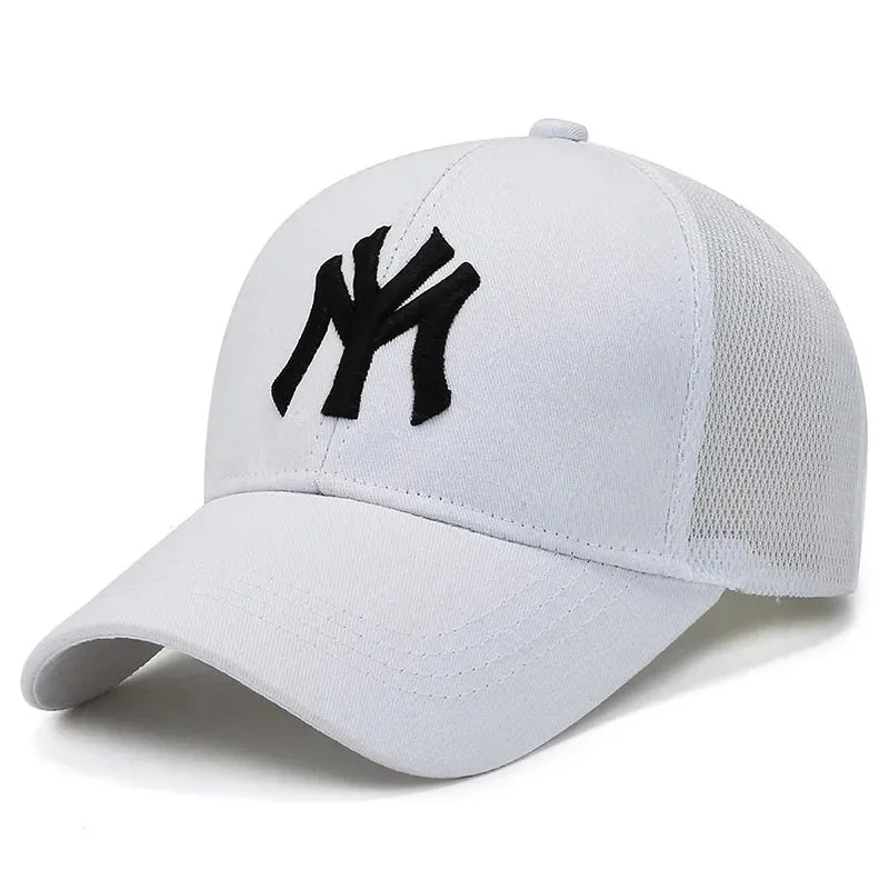 Summer Unisex Baseball Caps - Breathable Mesh Snapback Hats for Men and Women, Casual Sport Caps