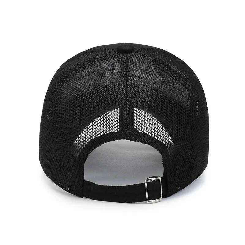 Summer Unisex Baseball Caps - Breathable Mesh Snapback Hats for Men and Women, Casual Sport Caps